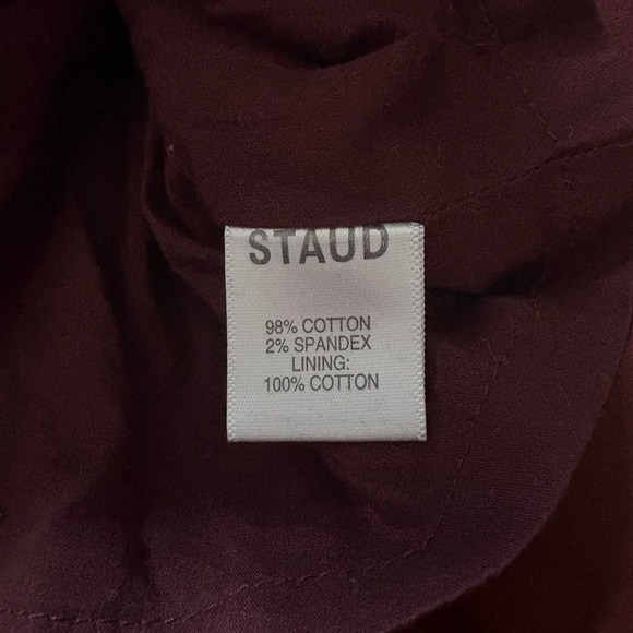 STAUD Burgundy Mini Dress - Picture 4 of 4